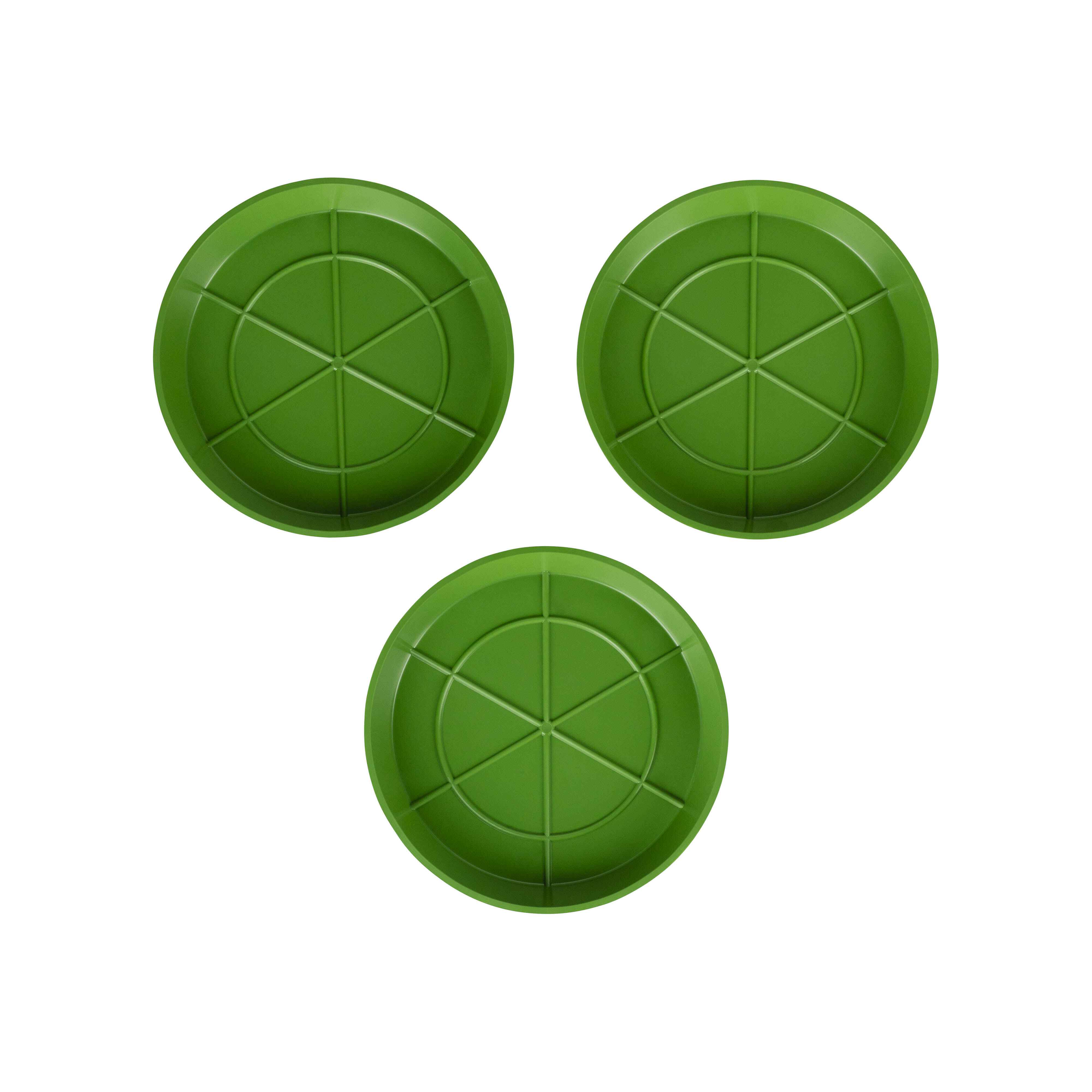 Picture of 3 17cm Blue Saucers for Indoor/Outdoor Plants Pots Bases