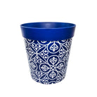 Picture of Large 25cm Blue Moroccan Style Plastic Indoor/Outdoor Flowerpot