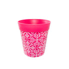 Picture of Medium 22cm Plastic Pink Moroccan Pattern Indoor/Outdoor Flower Pots