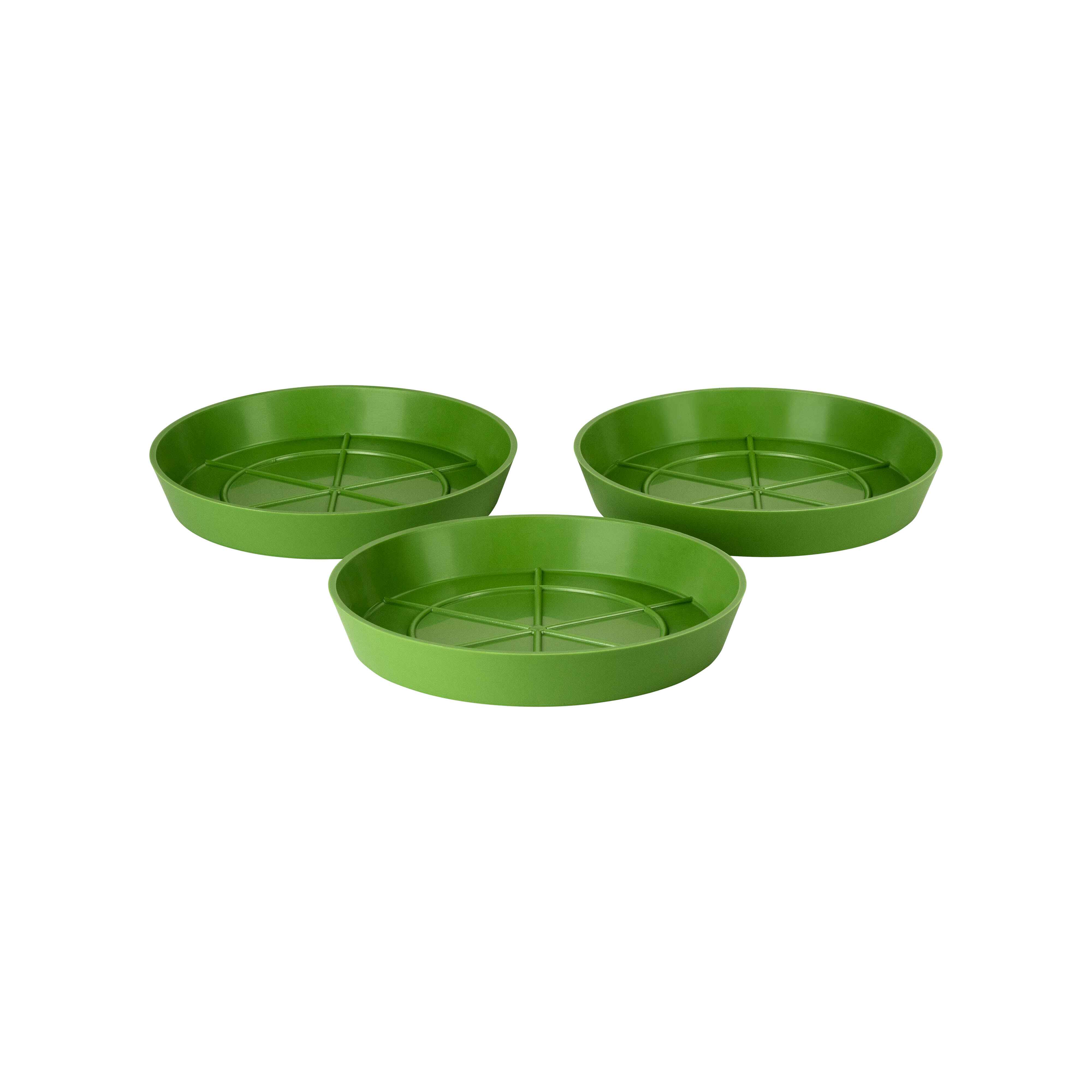 Picture of 3 17cm Green Saucers for Indoor/Outdoor Plants Pots